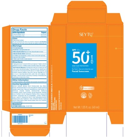 Principal Display PanelseytÚspf 50+50+uva Uvbhigh Sun Protectiondry Touch – Does Not Irritate The Eyesfacial Sunscreen80 Min. Water-resistantocean Respectreef Safenet Wt. 1.35 Fl. Oz. (40 mL) (Seytu Facial Sunscreen Spf 50 01)