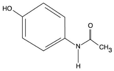 Acetaminophen Chemical Structure (Acetaminophen In Pab Novaplus 4)