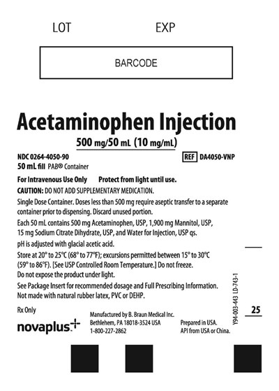 Da4050-vnp Container Label (Acetaminophen In Pab Novaplus 6)