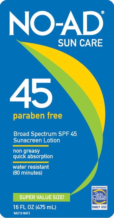 Principal Display Panelno-adsun Care45 Paraben Freespf 4516 Fl Oz (475 mL) (No Ad Spf 45 Lotion 01)