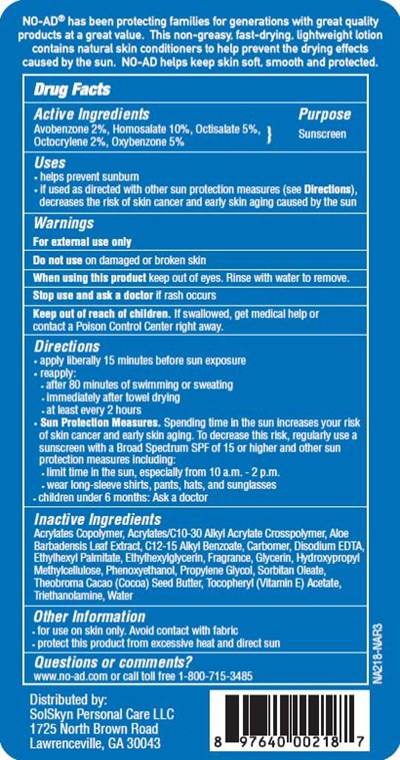 Principal Display Panelno-adsun Care45 Paraben Freespf 4516 Fl Oz (475 mL) (No Ad Spf 45 Lotion 02)