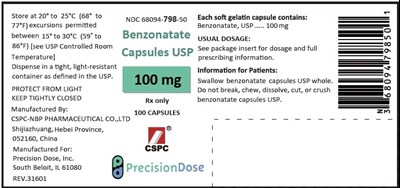 Principal Display Panel (100 mg Capsule Bottle Label)