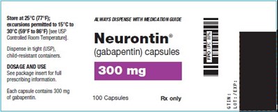 image-06.jpg Neurontin Capsules 300 mg Bottle Label - image 06