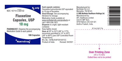 fluoxetine-fig1.jpg PACKAGE LABEL-PRINCIPAL DISPLAY PANEL - 10 mg (100 Capsules Bottle) - fluoxetine fig1