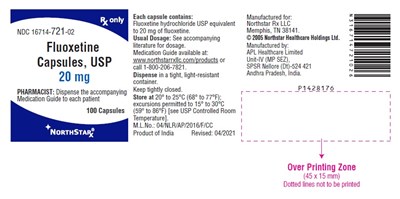 fluoxetine-fig2.jpg PACKAGE LABEL-PRINCIPAL DISPLAY PANEL - 20 mg (100 Capsules Bottle) - fluoxetine fig2