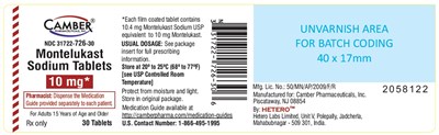 Montelukasttab10mg30scount