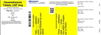 Dexamethasone Tablets Usp 4mg (Label 4mg 100s)