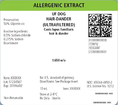 AP Cattle Hair-Dander, 10 mL 1:50 w/v Carton Label - non standardized extracts   bulk 1