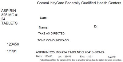 aspirin-01.jpg PRINCIPAL DISPLAY PANEL - 325 MG Tablet Bottle Carton - aspirin 01