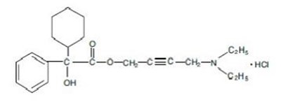 The structural formula - oxybutynin chloride tablets 01