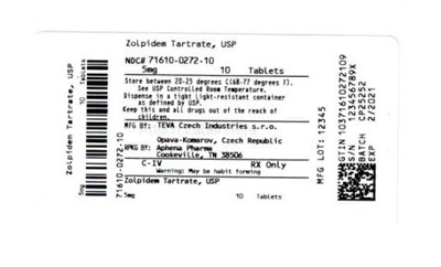 Bottle Label 5 mg - 71610 0272 10