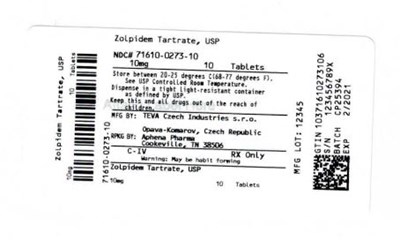 Bottle Label 10 mg - 71610 0273 10