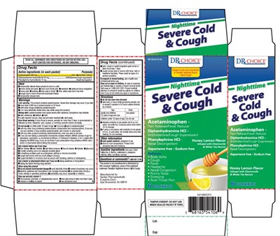 Nighttime Severe Cold And Cough Honey Lemon Flavor (Image 01)