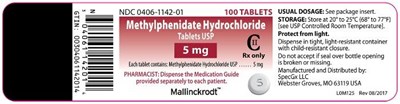 Methylphenidate Hydrochloride Tablet Usp (5 mg Bottle Of 100) (Methylphenidate Hydrochloride Tablets 13)