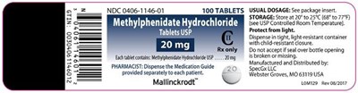 Methylphenidate Hydrochloride Tablet Usp (20 mg Bottle Of 100) (Methylphenidate Hydrochloride Tablets 15)