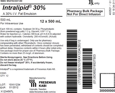 Package Label – Principal Display – Intralipid 500 mL Shipper Label (Int0g 0000 16)