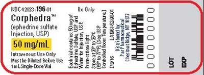 Corphedra 50 mg/mL vial label - image 2