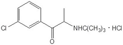 Bupropion Hydrochloride Chemical Structure (Contrave Er 03)