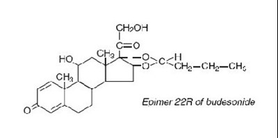 Structural Formula Fir Epimer 22r If Budesonide (Entocort Entocort Chemstructure 010)