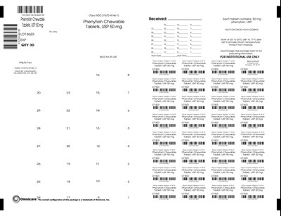 Principal Display Panel (Phenytoin Chewable Tabs 8623 2)