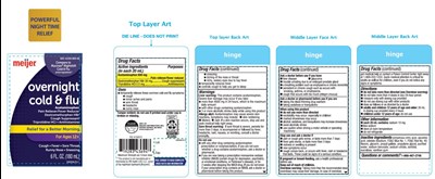 Meijer Overnight Cold and Flu - mucinex 01