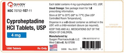 PRINCIPAL DISPLAY PANEL - 1000 Tablets Bottle Label - container4mg1000cc