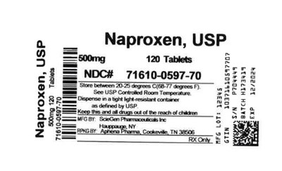 Bottle Label 500 mg - 71610 0597 70