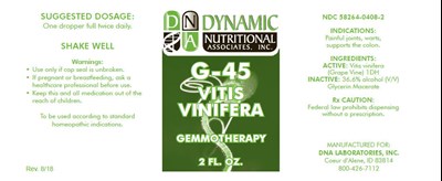 PRINCIPAL DISPLAY PANEL - 2 FL. OZ. Bottle Label - g 45 01