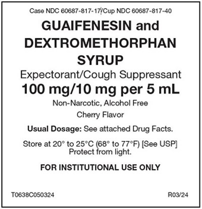 Guaifenesin And Dextromethorphan Syrup Label (Label)