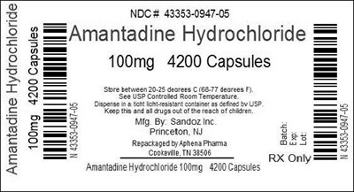 43353-947.jpg Bottle Label 100mg - 43353 947