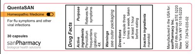 Quentasan 30 Capsules Label (Spy Quentasan 30 Capsules Etikett En 110x28)
