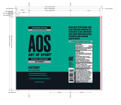 Art Of Sport Victory Shampoo-conditioner Label (Shampoo Victory Shrink V7 3)