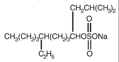 Sodium Tetradecyl Sulfate Structural Formula (Spl Image1 Structure)