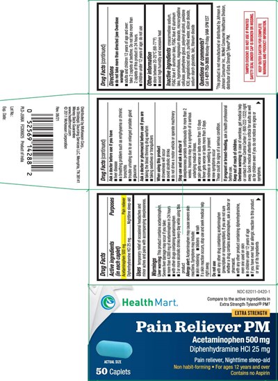 Acetaminophen 500 mg, Diphenhydramine HCl 25 mg (Apap Pm Caplets Tcb 1)