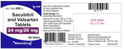 541 (Sacubitril Valsartan 24 mg 26 mg 180 Indore)