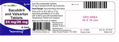 879 (Sacubitril Valsartan 24 mg 26 mg 60 Baddi)