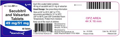 520 (Sacubitril Valsartan 49 mg 51 mg 60 Baddi)