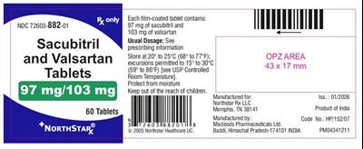 123 (Sacubitril Valsartan 97 mg 103 mg 60 Baddi)