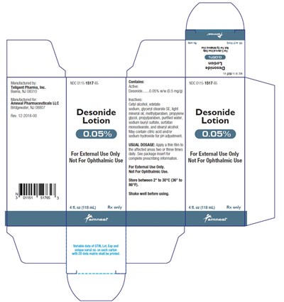 PRINCIPAL DISPLAY PANEL - 4 oz Carton - desonide lotion 3