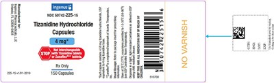 Tizanidine Hydrochloride Capsules 4 mg Bottle Label (49d0fb0e 9403 4e99 Bf59 01b9a45a7dde 06)