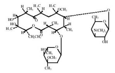 Clarithromycin is a semi-synthetic macrolide antimicrobial for oral use. Chemically, it is 6-0 -methylerythromycin. The molecular formula is C38H69NO13, and the molecular weight is 747.96 g/mol. The structural formula is: - clarithromycin tablets 01