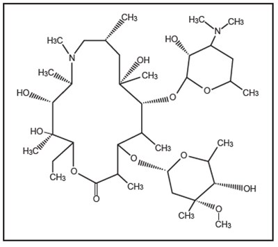 Chemical Structure - azithromycin 01