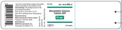 10mg-30s - atorvastatin 10mg 30s container label