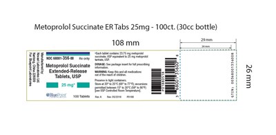 image-04.jpg Metoprolol Succinate Extended-Release Tablets, USP Label 25mg 100ct bottle rev 05 2018.JPG - image 04