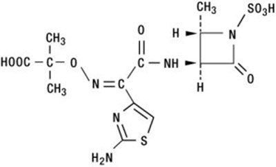 aztreonam chemical structure - aztreonam struct
