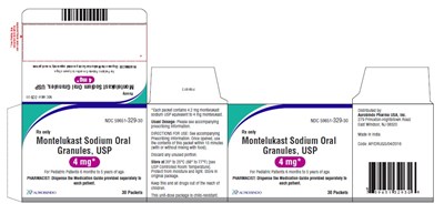 PACKAGE LABEL-PRINCIPAL DISPLAY PANEL - 4 mg (30 Packet Carton) - montelukast fig4