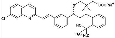 Chemical Structure - montelukast str