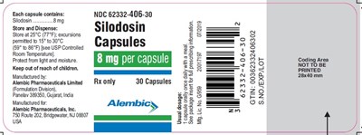 30 Capsules - silodosin 8mg