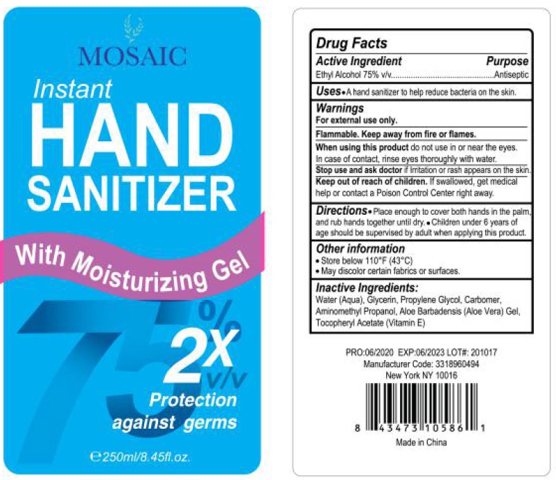 NDC 80204007 Mosaic Instant Hand Sanitizer Gel Topical