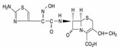 Chemical Structure - cefdinir str